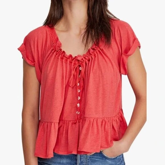 Free People Charlie Tee - Picture 1 of 9